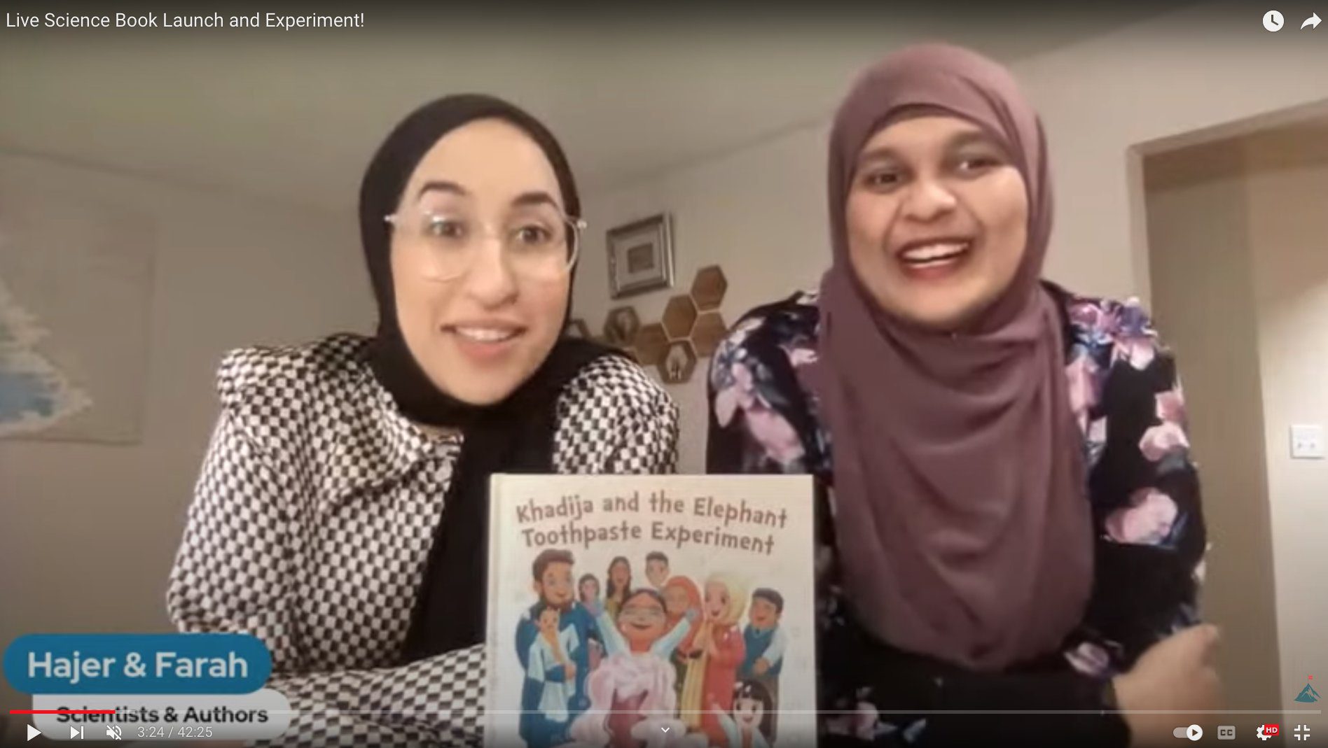 Live Science Book Launch and Experiment!